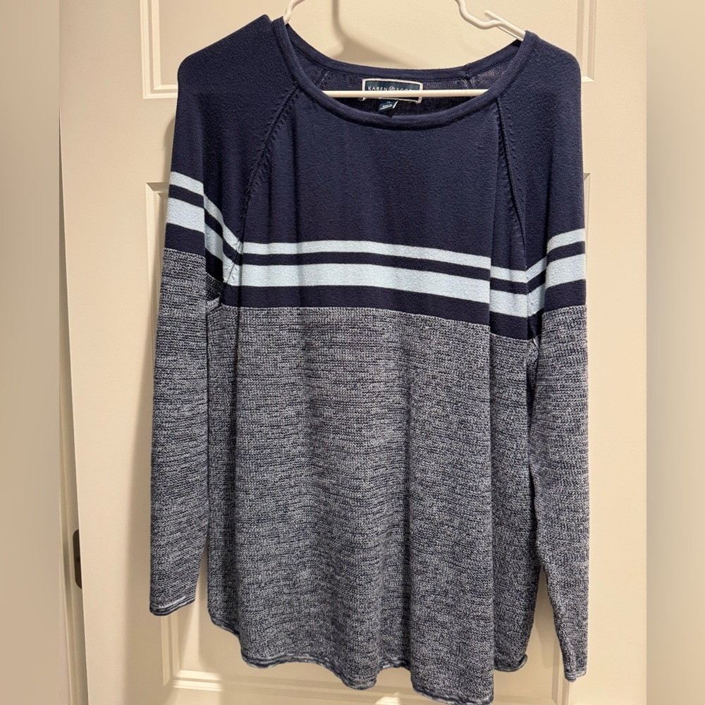 Karen Scott Blue Women's Top